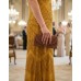 Evening Bag - Vintage-Inspired Bronze Pipe Bead Tassel Envelope Clutch - BG-YW003BZ